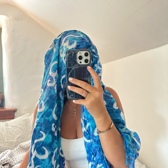 Blue pashmina - Picture 4 of 4